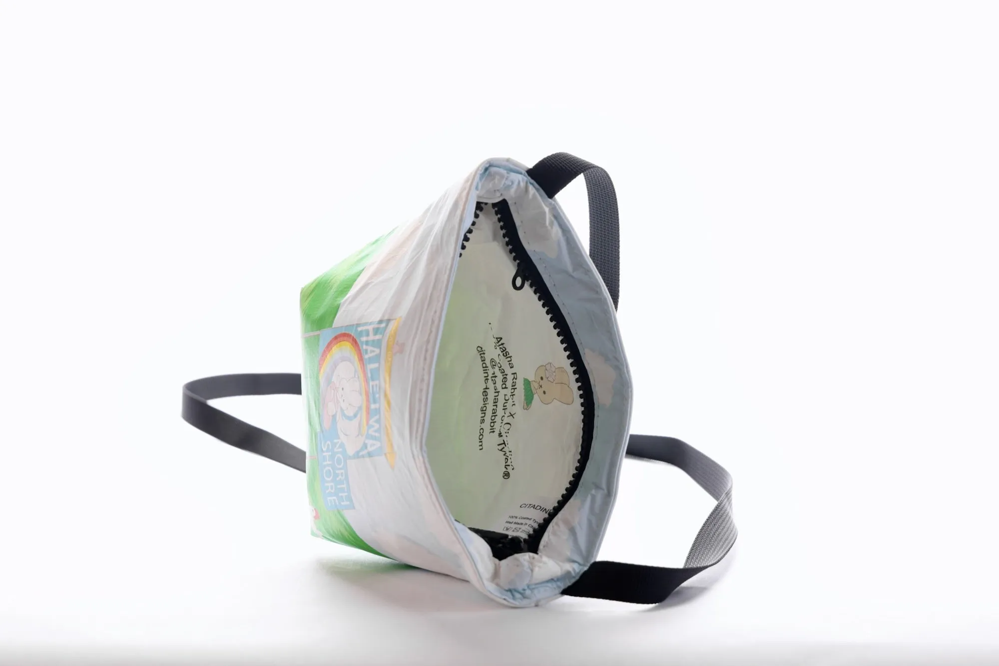 Crossbody Bag Small  - Atasha Rabbit Surfs Haleiwa