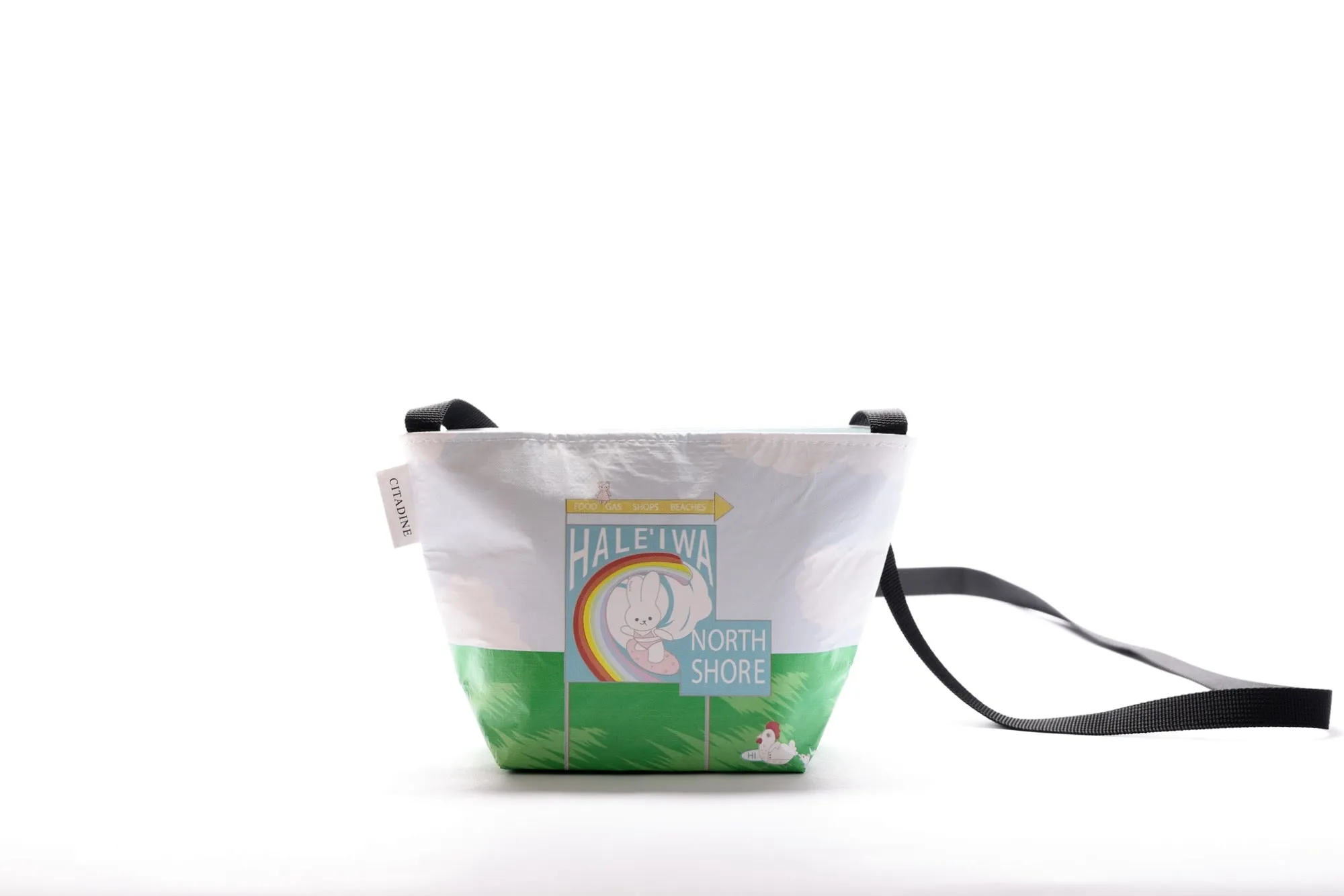 Crossbody Bag Small  - Atasha Rabbit Surfs Haleiwa
