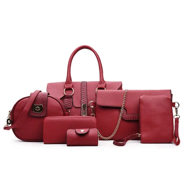 Crossbody Bags Messenger Rich variety Holder Sets Designer Time-sensitive Lady's Women Hand Bags Bag Card Handbags Wallet Purse Shoulder Luxury 6Pcs Women's