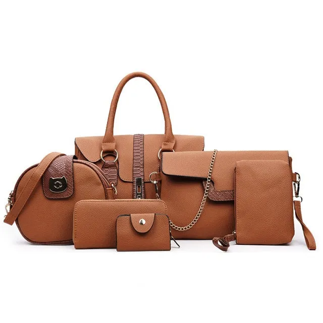 Crossbody Bags Messenger Rich variety Holder Sets Designer Time-sensitive Lady's Women Hand Bags Bag Card Handbags Wallet Purse Shoulder Luxury 6Pcs Women's