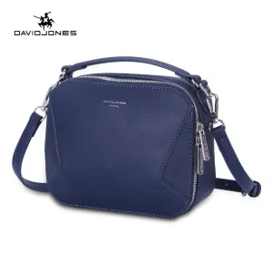 DAVIDJONES  faux leather f patchwork girl cross body bag