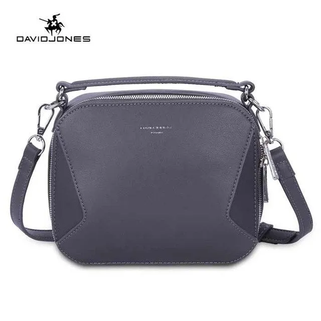 DAVIDJONES  faux leather f patchwork girl cross body bag