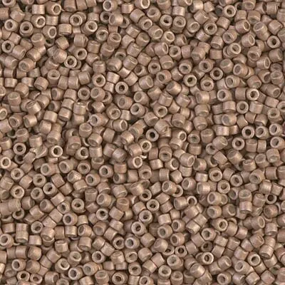 DB 1162, Galvanized, Matte Champagne - Miyuki Delica Beads - Size 11 - 5 grams - Japanese Cylinder Seed Beads - Retail & Wholesale