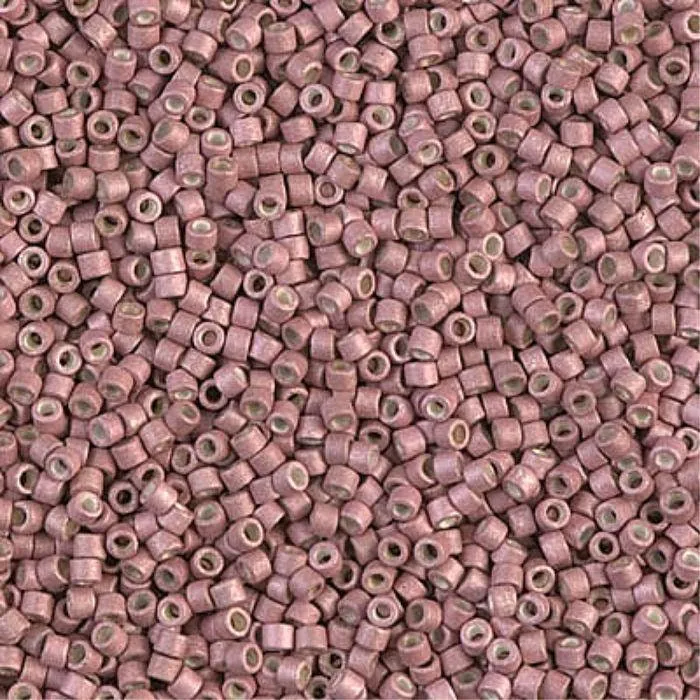 DB 1166,Pink Blush Galvanized Matte  - Miyuki Delica Beads - Size 11 - 5 grams - Japanese Cylinder Glass Seed Beads - Wholesale & Retail