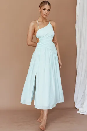 Destination Open Back Midi Dress Mint