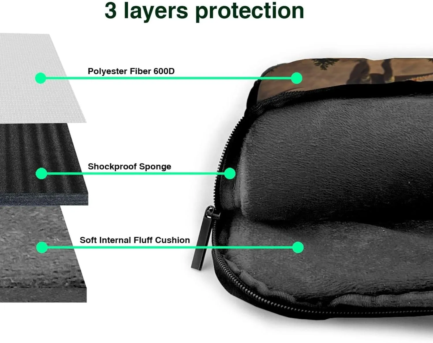 Dinosaur Print Work Casual Office Laptop Shoulder Messenger Bag 13 inch 14 inch 15.6 inch