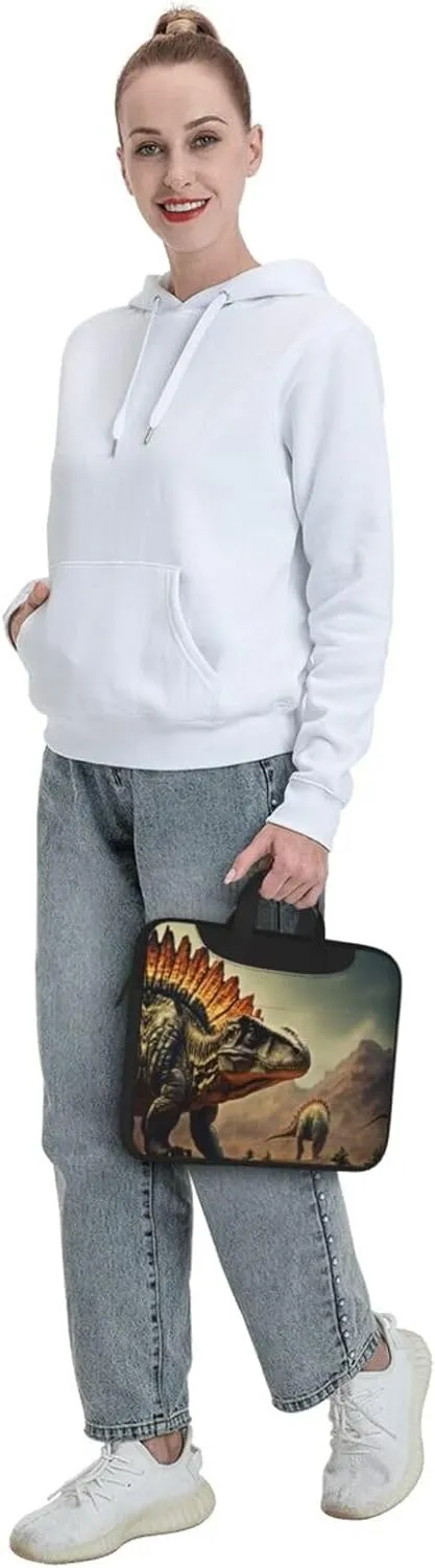 Dinosaur Print Work Casual Office Laptop Shoulder Messenger Bag 13 inch 14 inch 15.6 inch