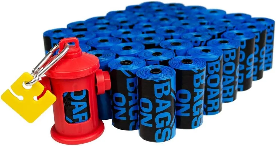 Dog Poop Bags - Strong, Leak Proof Dog Waste Bags - 9 x 14 Inches, 600 Blue Bags (3203940071)
