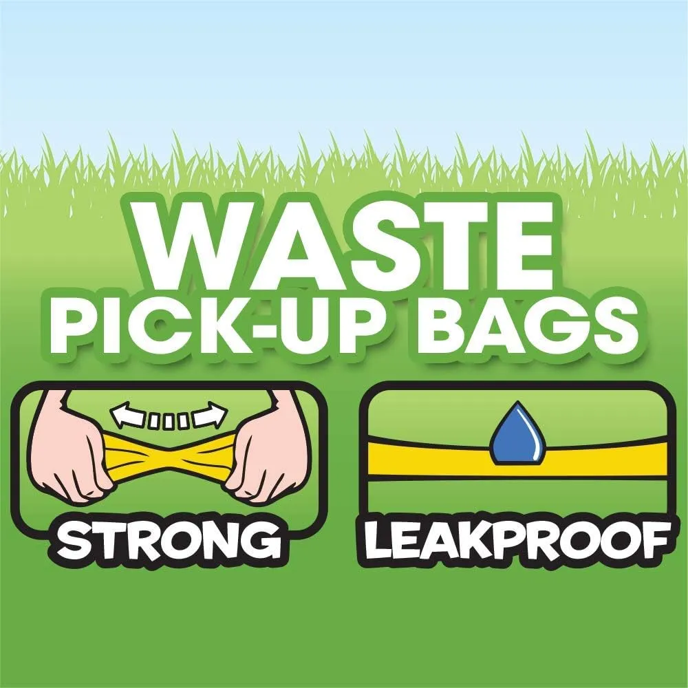 Dog Poop Bags - Strong, Leak Proof Dog Waste Bags - 9 x 14 Inches, 600 Blue Bags (3203940071)