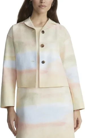 Drop Shoulder Cropped Jacket