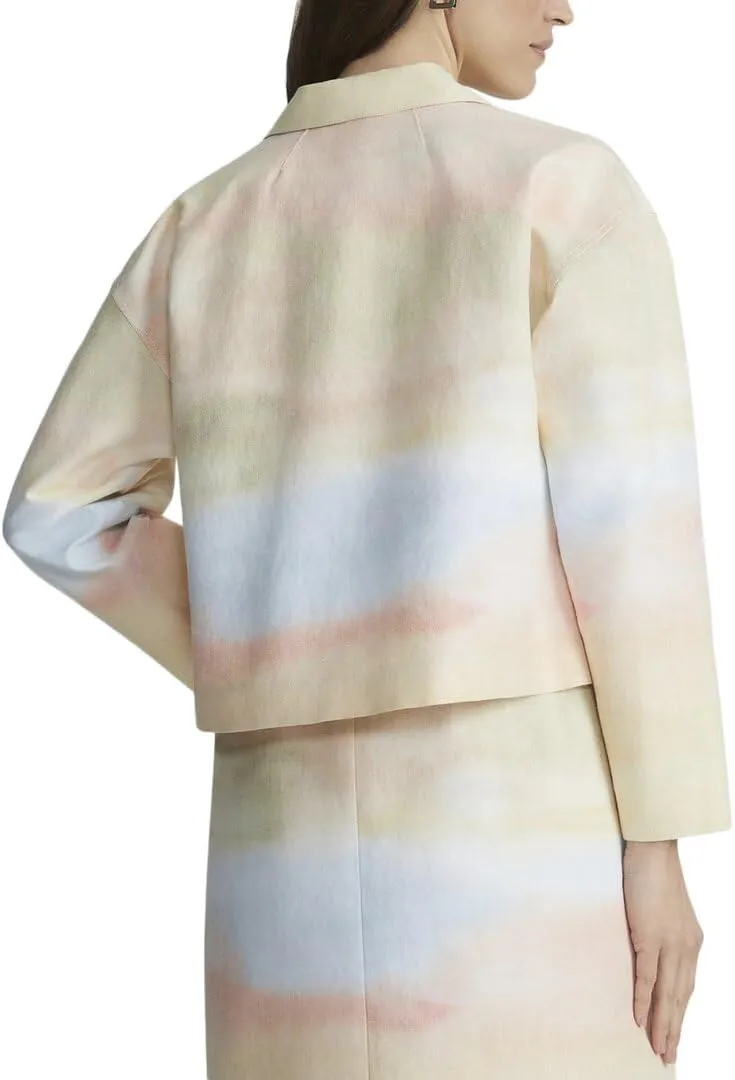Drop Shoulder Cropped Jacket