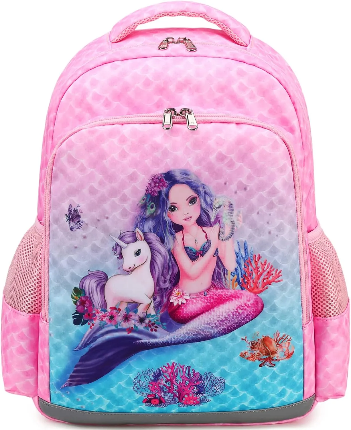 DSIUE Kids School Backpack for Girls, Preschool Backpack Kindergarten Bookbag Girls School Bag with Chest Strap and Lunchbox