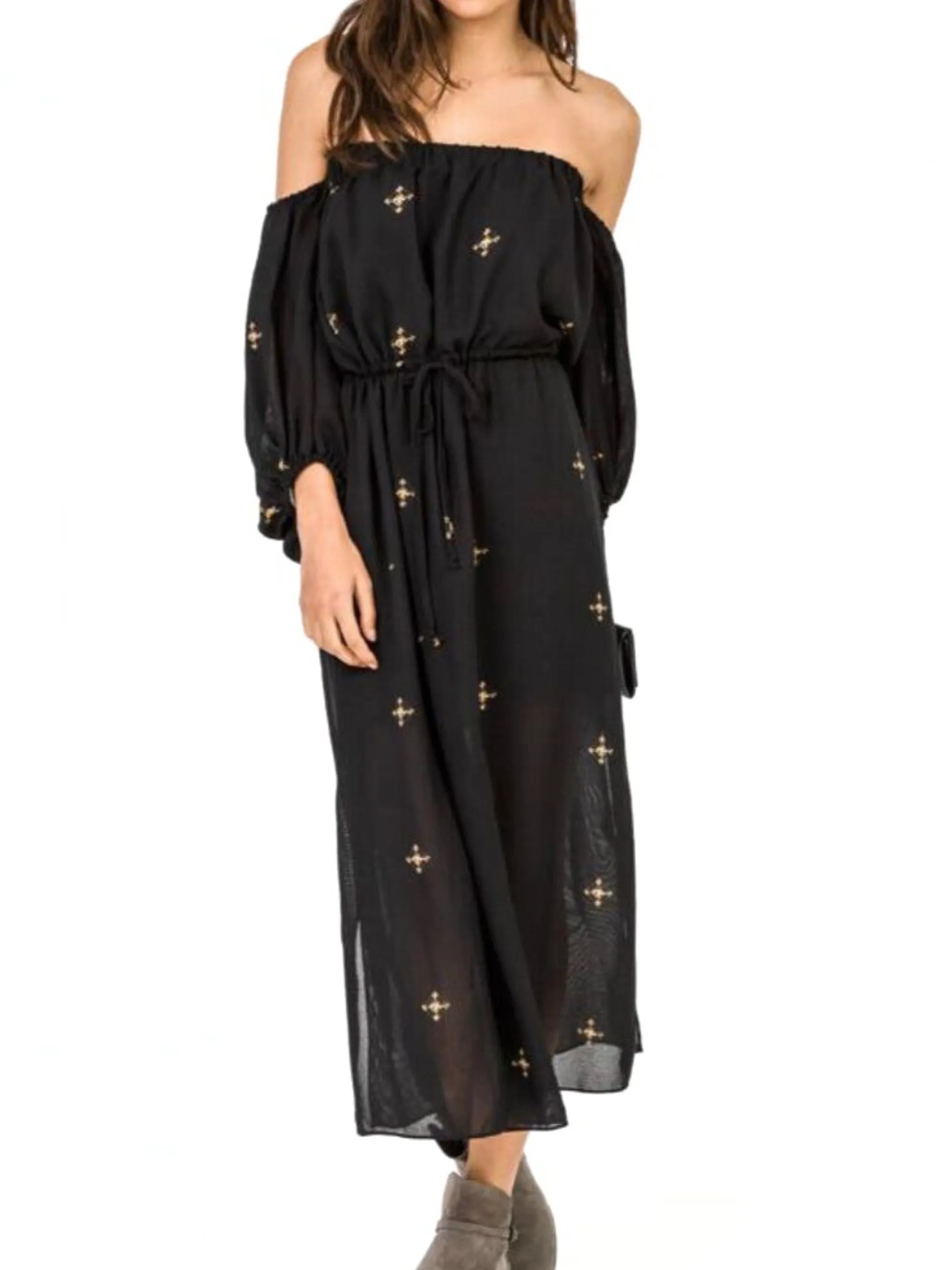 Dubois Off Shoulder Midi Dress