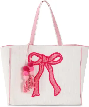 DYSHAYEN Tote Bag for Women,Chenille Embroidery Canvas Tote Bag,Cute Shoulder Bag Handbag for Travel,Shop,Work,Grocery