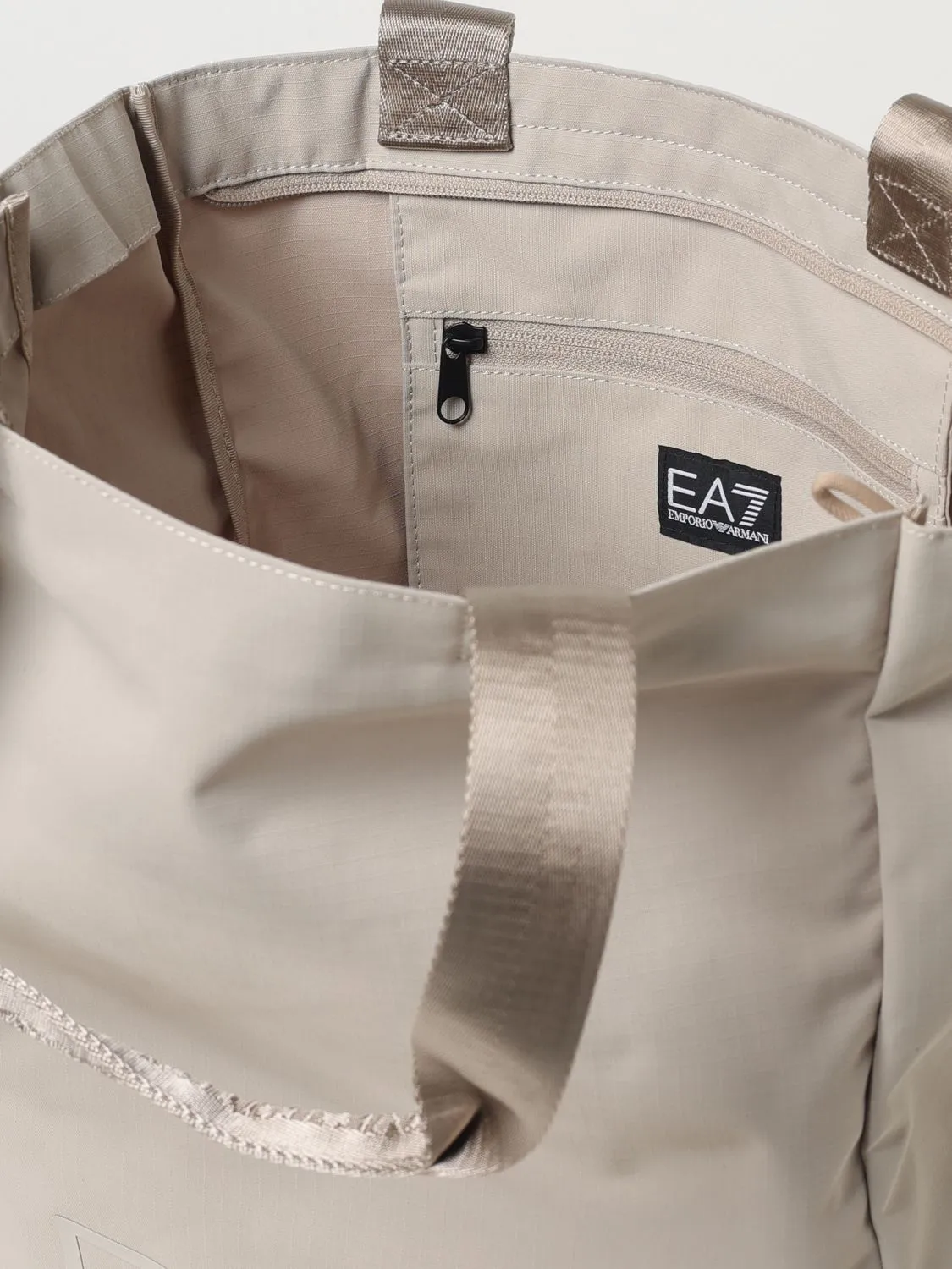 Ea7 Tote Bags Woman Beige
