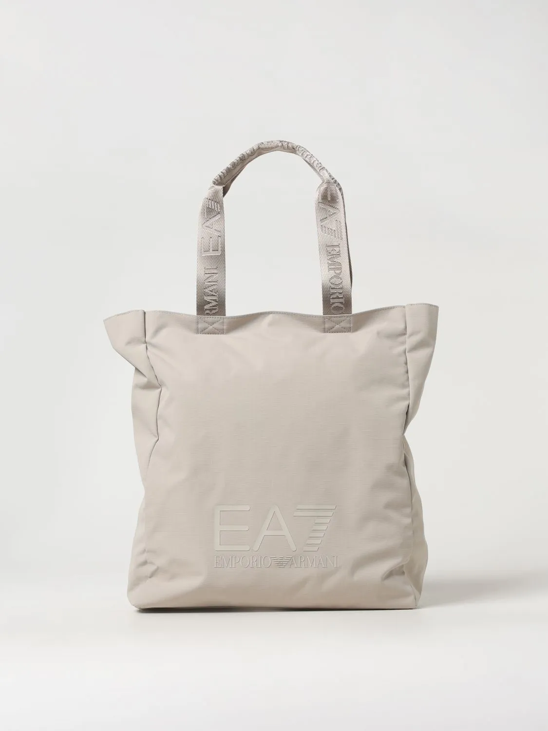 Ea7 Tote Bags Woman Beige