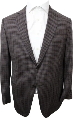 Ermenegildo Zegna Su Misura Multicolor Plaid Sport Coat Size 44 Reg