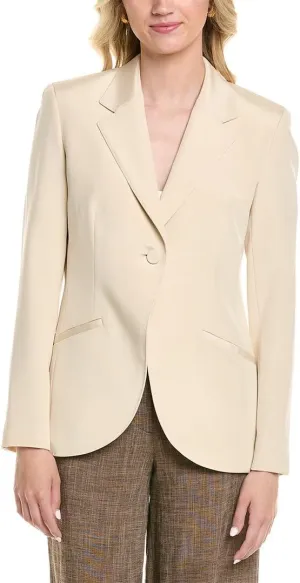 Fae Cutaway Silk-Blend Blazer