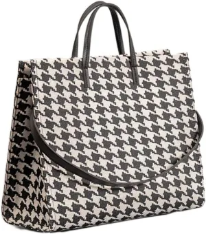 FARZI 2023 New Women's Handbag Tote Bag Commuting Fashion Texture Houndstooth Portable Shoulder Bag