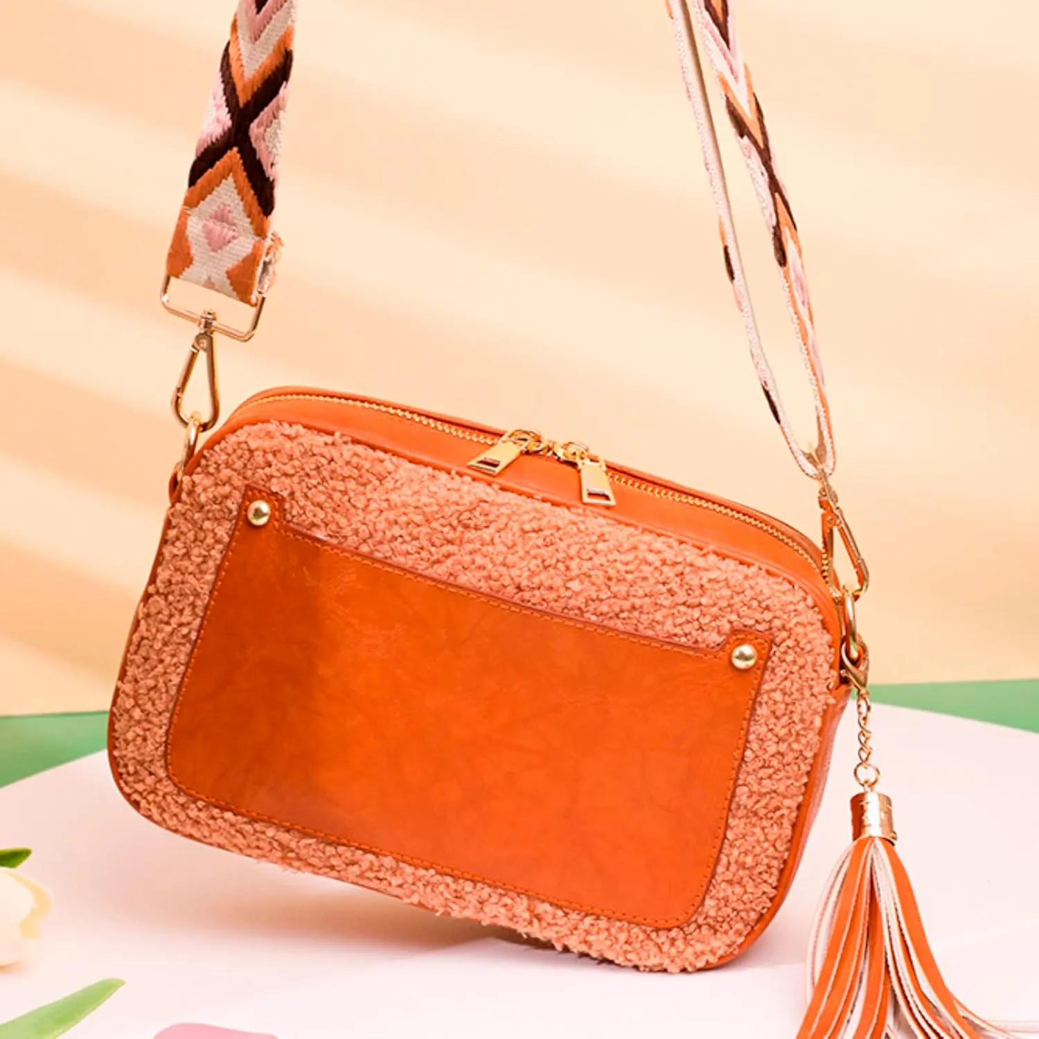 Fashion Computer Bag for Women WomenFashion Crossbody Bags Personalized Blank Shoulder Bag With Embroidery Belt