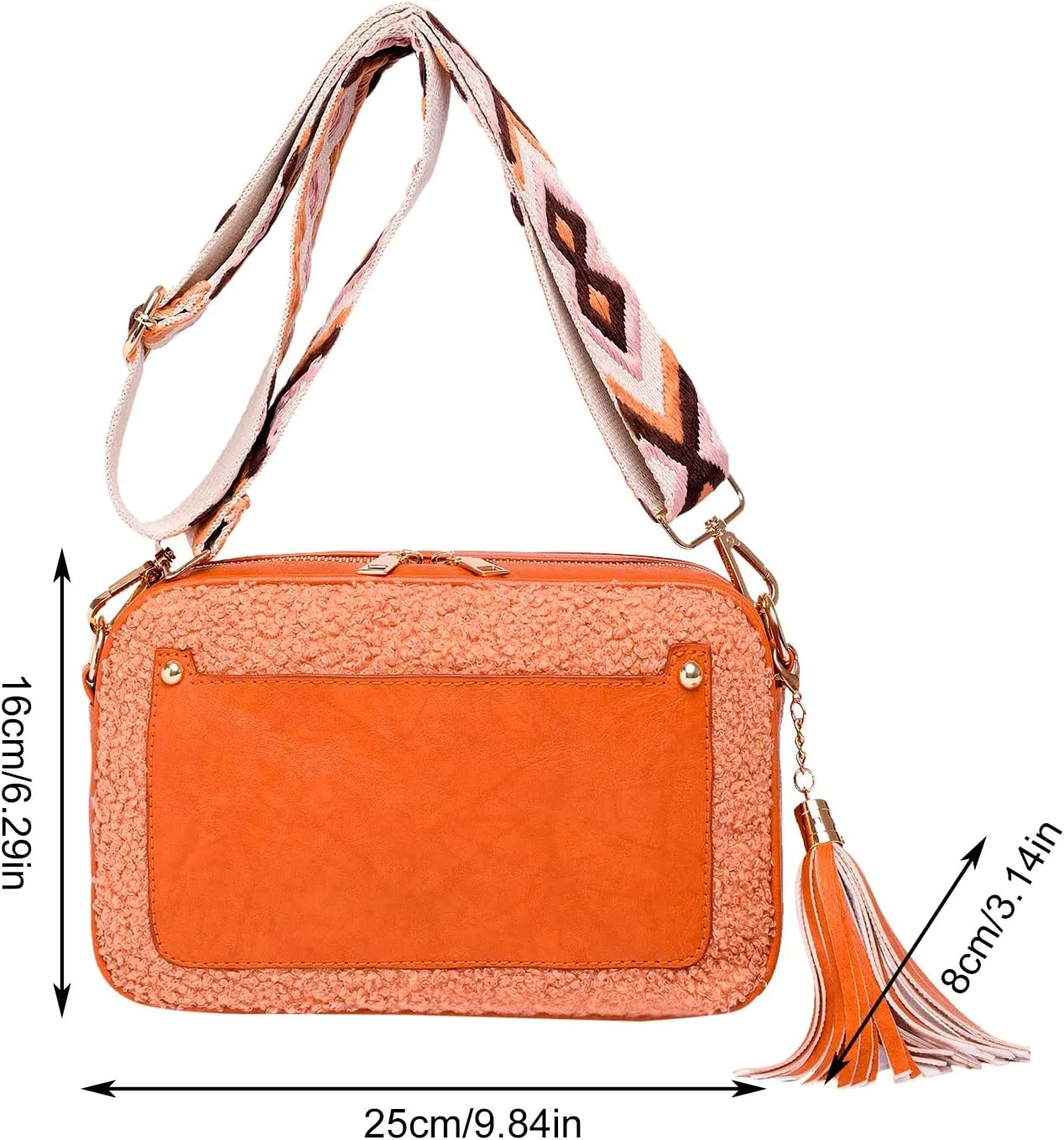 Fashion Computer Bag for Women WomenFashion Crossbody Bags Personalized Blank Shoulder Bag With Embroidery Belt