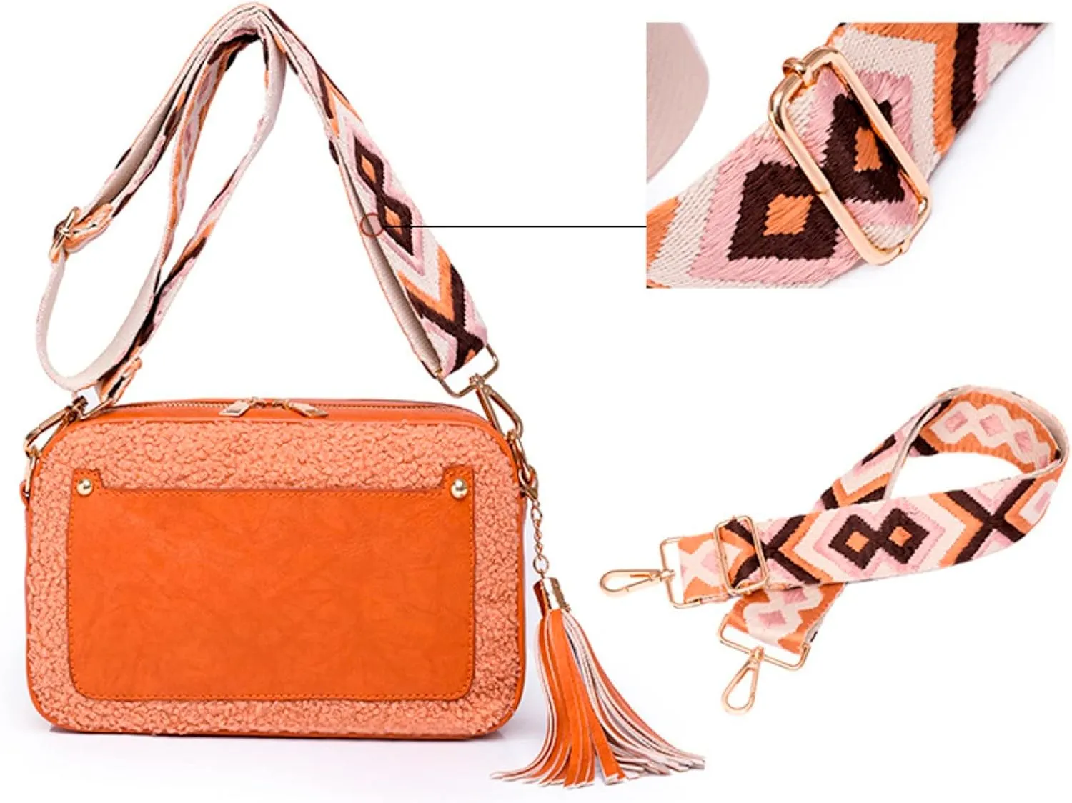 Fashion Computer Bag for Women WomenFashion Crossbody Bags Personalized Blank Shoulder Bag With Embroidery Belt