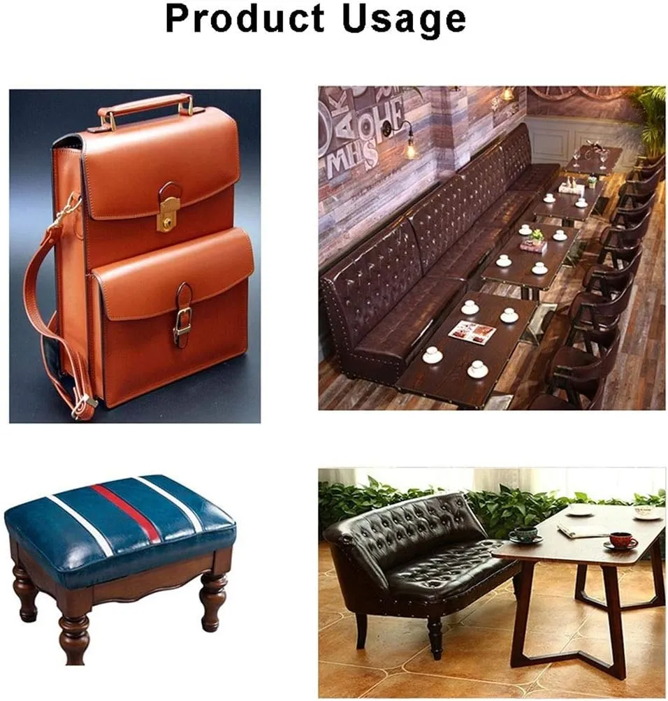 Faux Leather Fabric 160Cm Width, Oil Wax Leather Leatherette Upholstery Crafts DIY Sewings Sofa Handbag Car Seat/1.6 * 1M(Colour: Brown) (Color : Brown, Size : 1.6X4m)