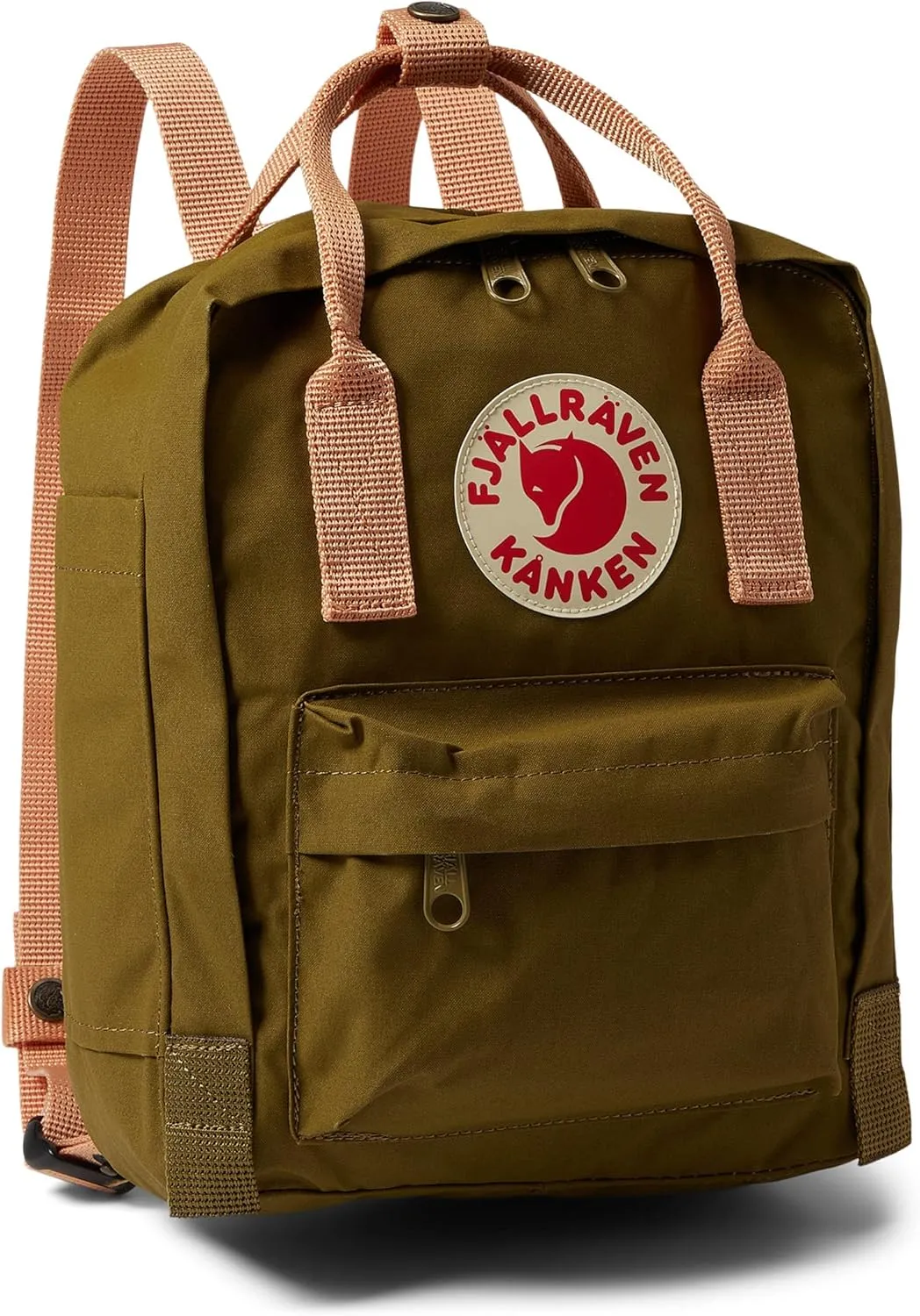 Fjällräven Unisex Kånken Mini Foliage Green/Peach Sand One Size One Size