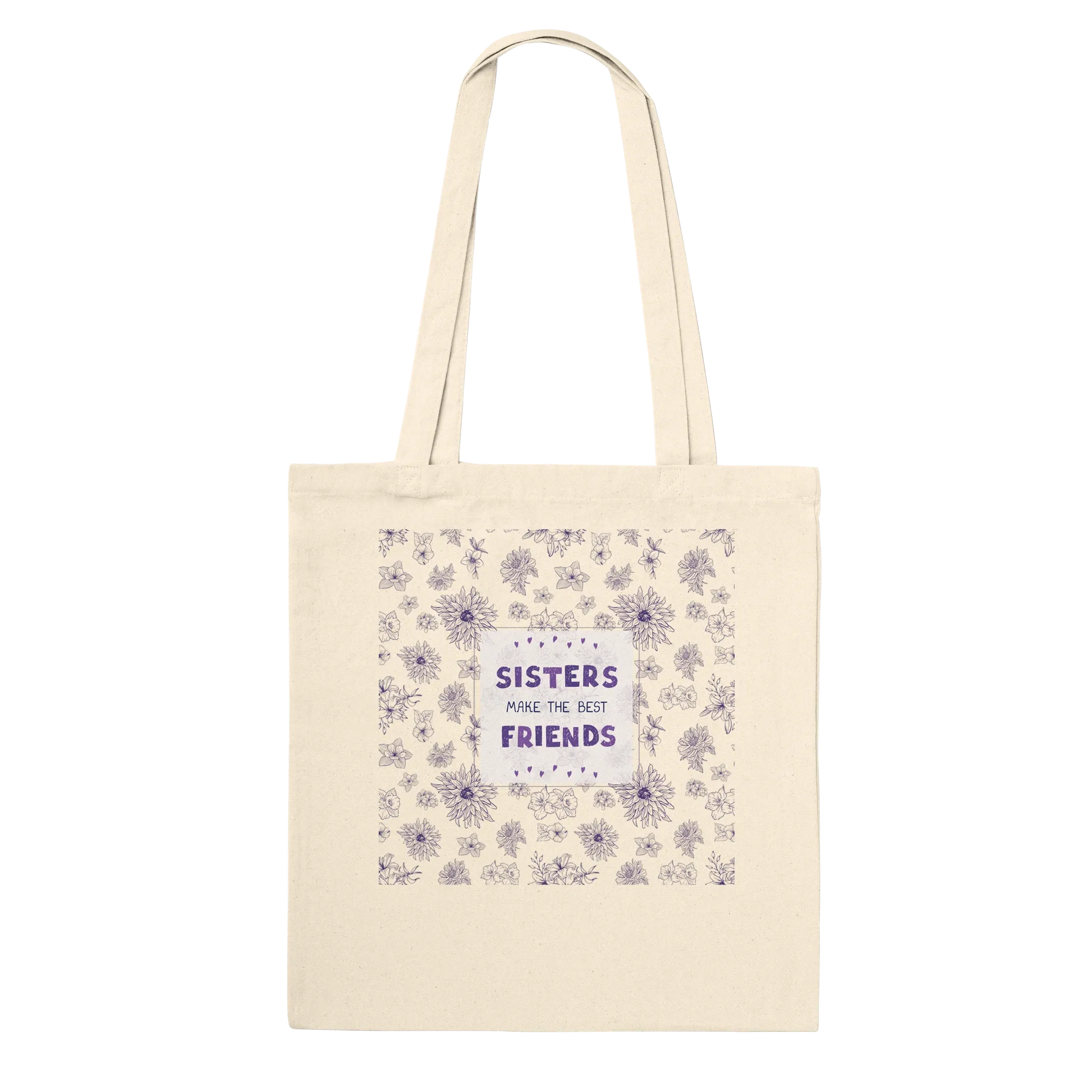 Floral Whisper - Sisters as Best Friends Tote