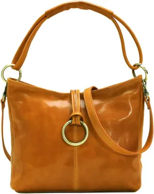 Floto Tavoli Leather Shoulder Bag Women's Handbag with Crossbody Strap