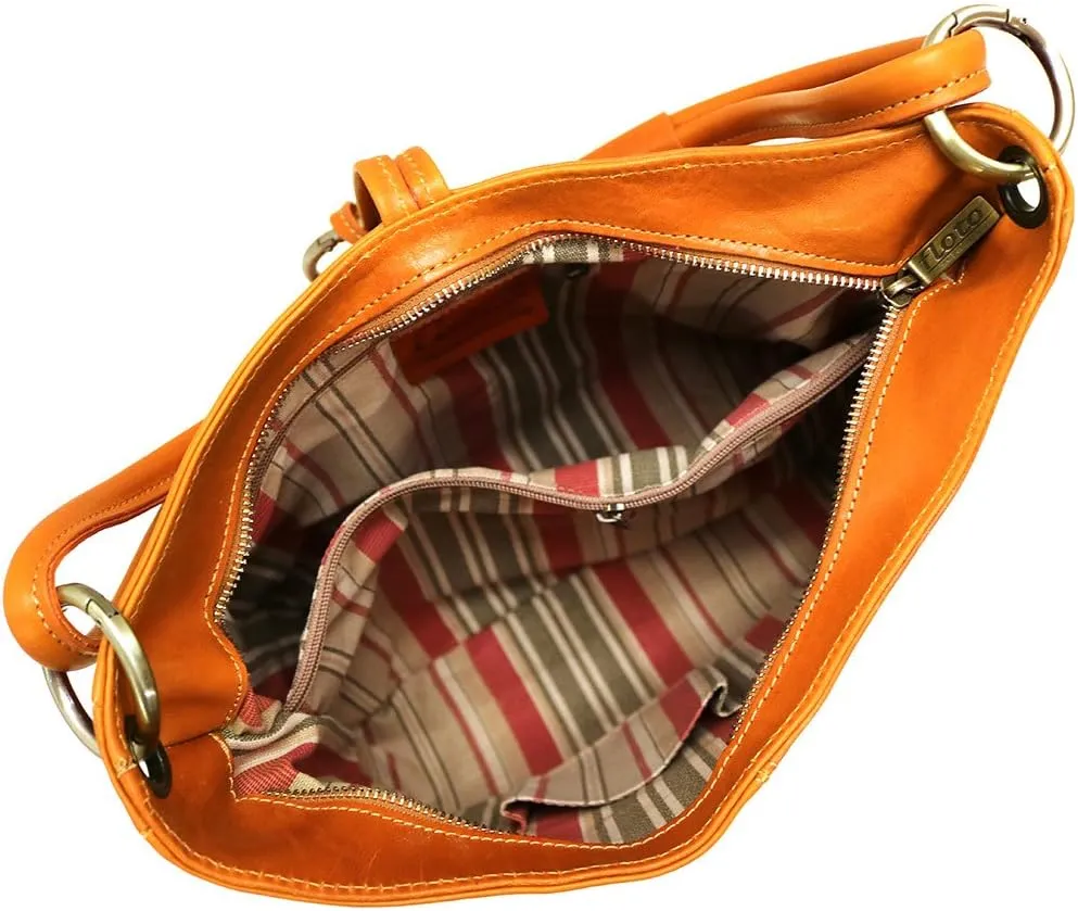 Floto Tavoli Leather Shoulder Bag Women's Handbag with Crossbody Strap