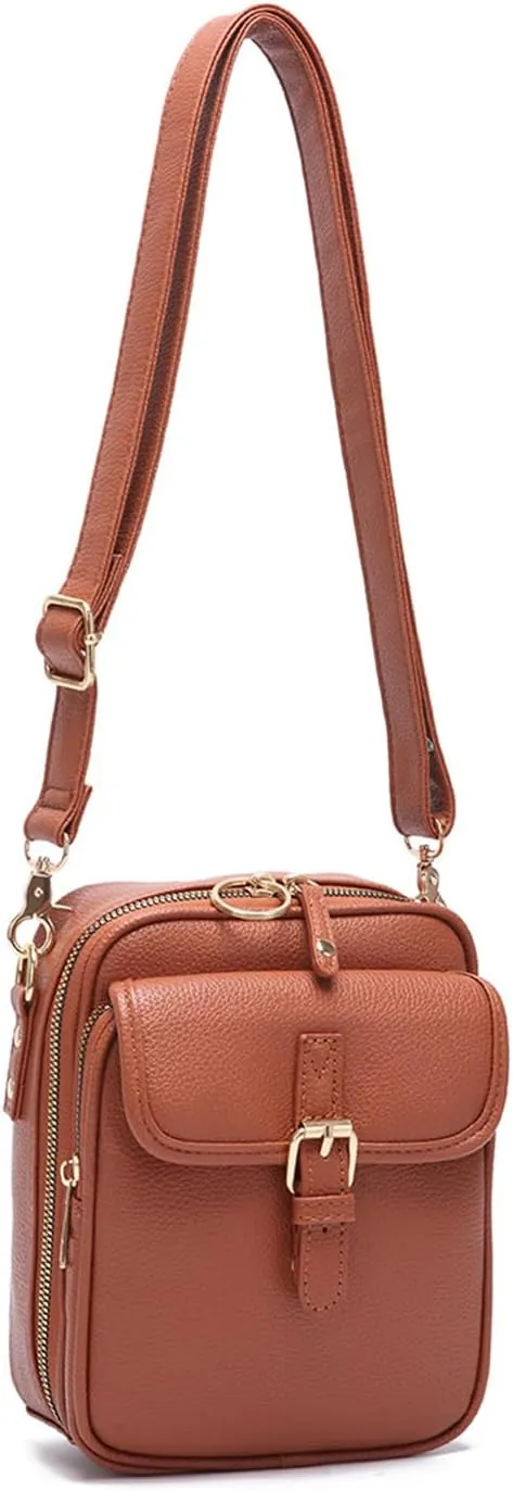Forcipower Crossbody Leather Bag, Collaboraten1 Crossbody Leather Bag Urvashi, Anti-Theft Messenger Bags for Women