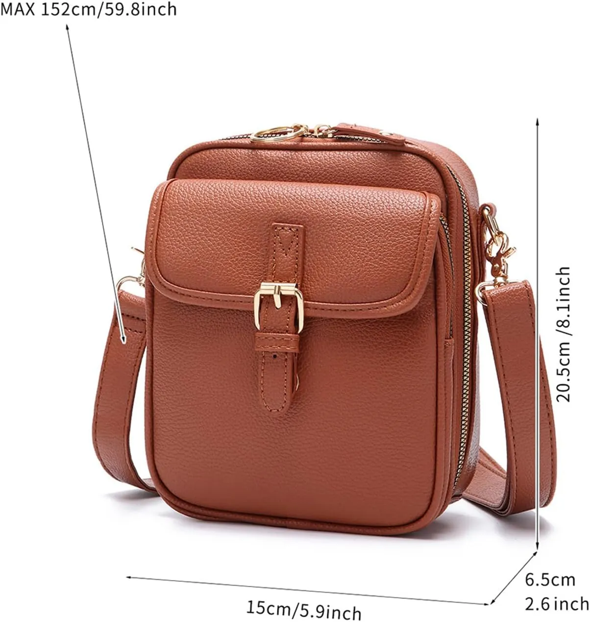 Forcipower Crossbody Leather Bag, Collaboraten1 Crossbody Leather Bag Urvashi, Anti-Theft Messenger Bags for Women