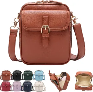 Forcipower Crossbody Leather Bag, Collaboraten1 Crossbody Leather Bag Urvashi, Anti-Theft Messenger Bags for Women