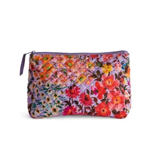 Forever Floral Quilted Cotton Toiletry Purse
