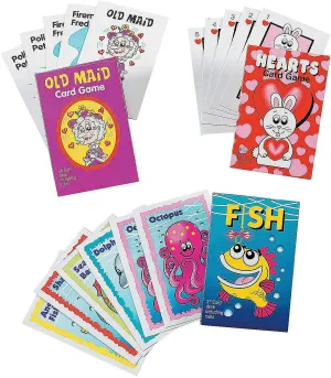 Fun Express Card Game Boredom Buster Kit - Toys - 24 Pieces
