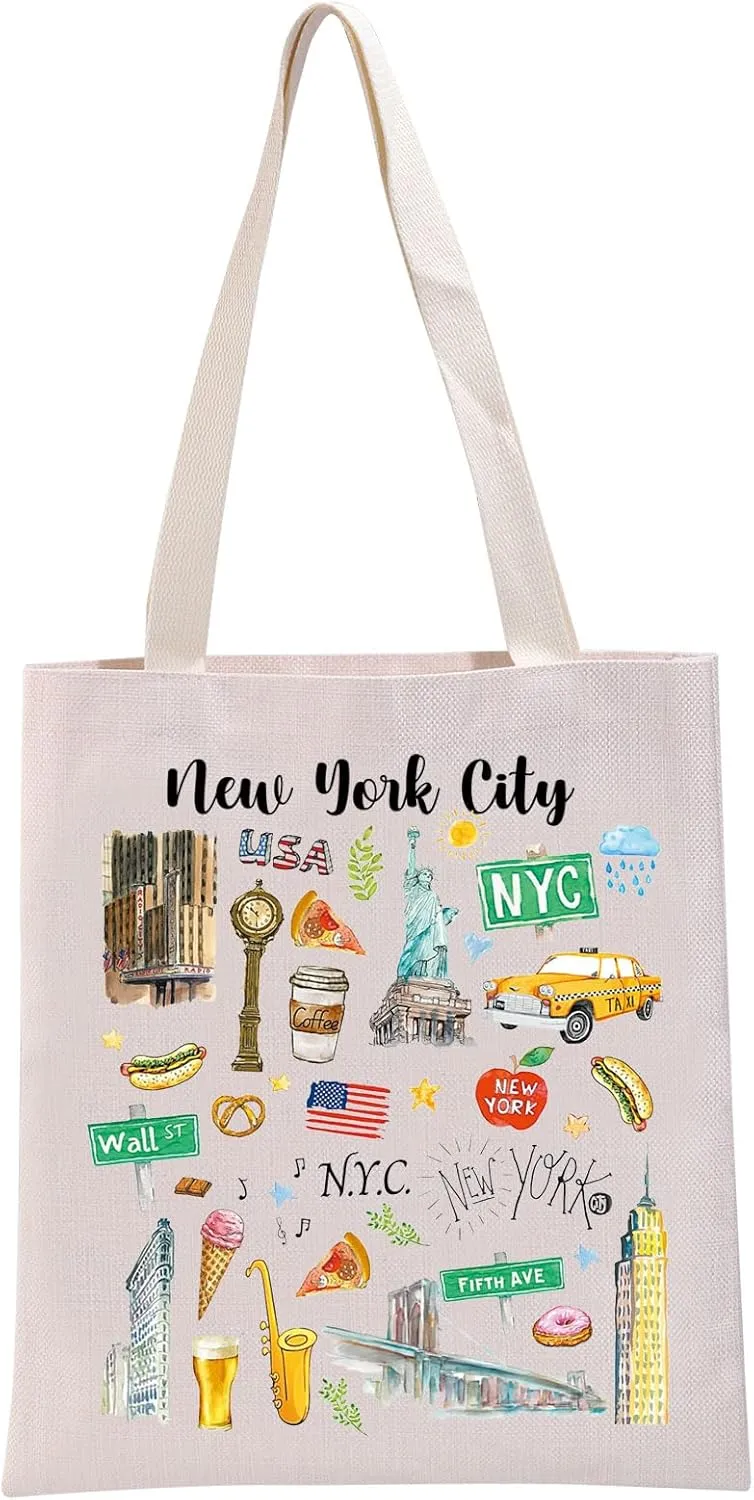 G2TUP New York City Gift New York City Tote Bag NYC Lover Handbag New York Souvenir Gift New York Vacation Gift