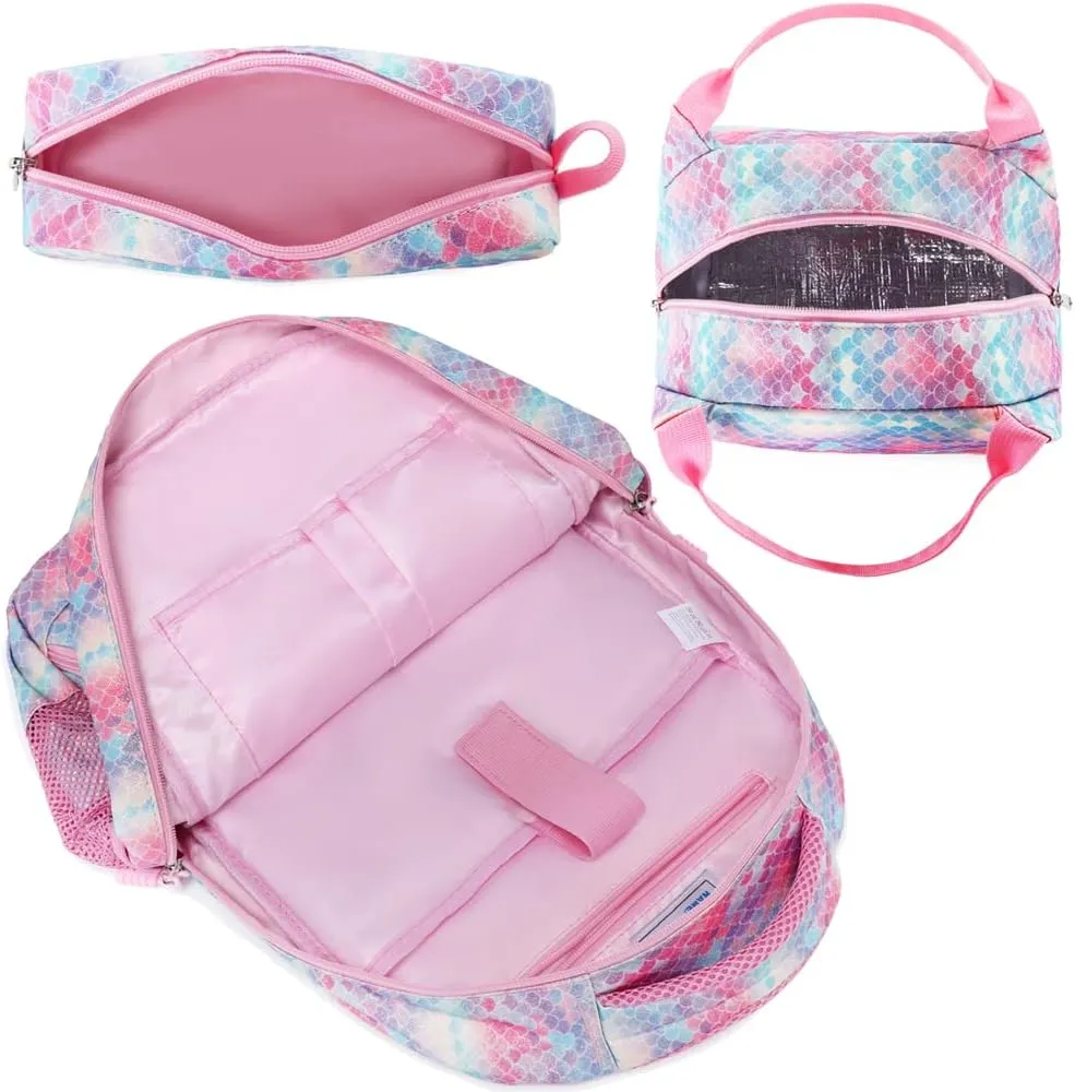 Girls Backpack for Elementary Kids School Bookbag Set Cute Unicorn Backpacks for Girls Water Resistant