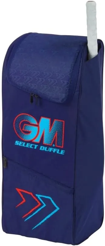 Gunn & Moore GM Cricket Duffle Duffel Bag | Tough 600 Denier Polyester | Small, Medium, Large or Extra Large | Blue, Blue & Red, Black & Blue or Black, Cyan & Fluro