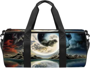 Gym Bags for Men,Travel Duffel Bags for Women,Beach Yin Yang Galaxy Nebula,Workout Bag
