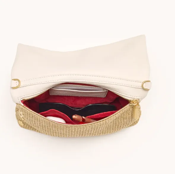 Hammitt VIP Medium in Calla Lily White Raffia