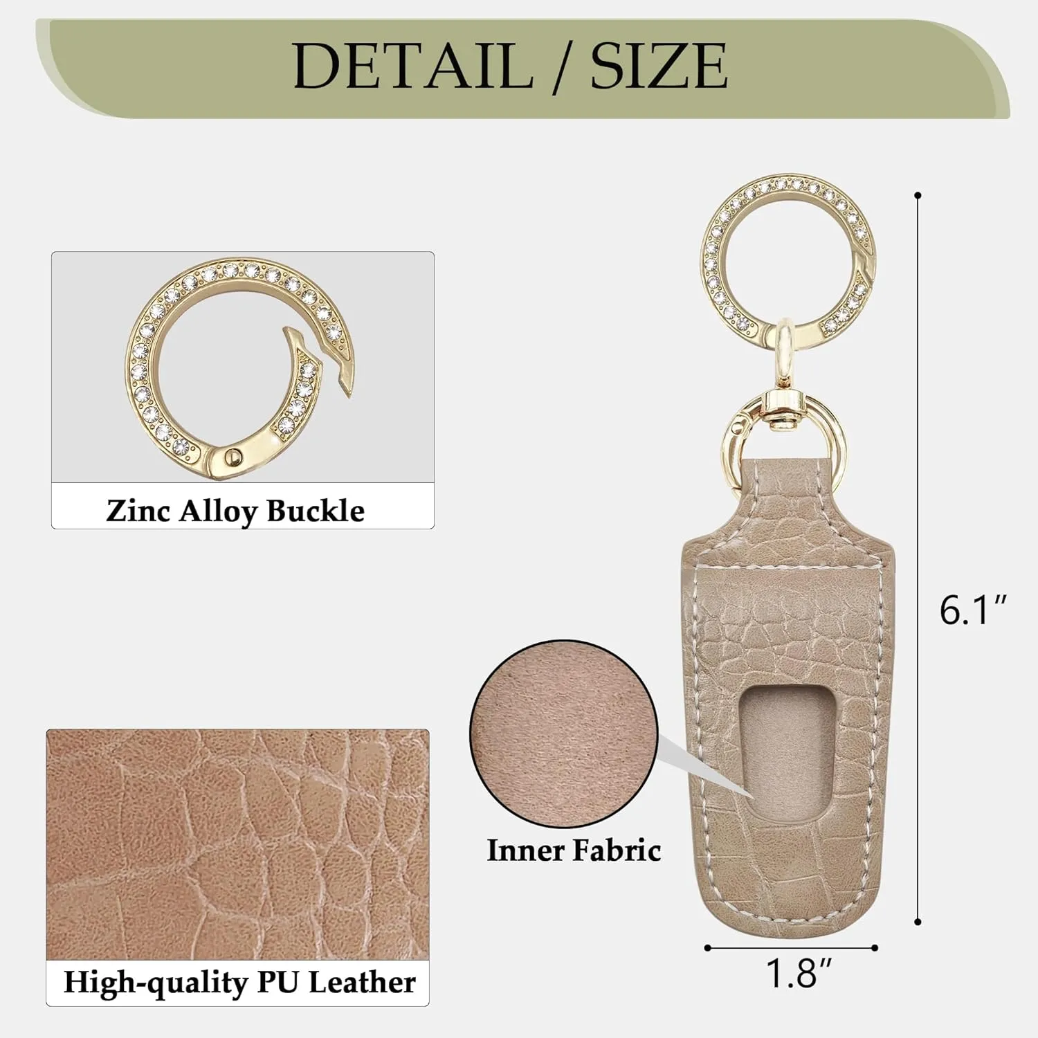 Hat Clip for Travel Backpack Luggage Crocodile Pattern Faux Leather Elastic Non-Magnetic Hat Holder Fashion Handbag Accessory