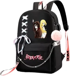 ISaikoy Angels of Death Anime Backpack Satchel Bookbag Daypack School Bag Laptop Shoulder Bag