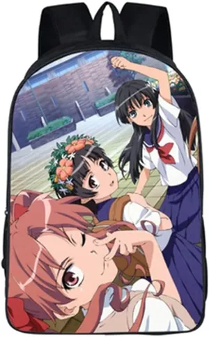 ISaikoy Anime A Certain Scientific Railgun Backpack Satchel Bookbag Daypack School Bag Shoulder Bag Style1