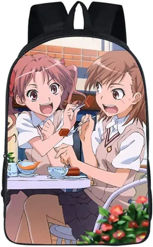 ISaikoy Anime A Certain Scientific Railgun Backpack Satchel Bookbag Daypack School Bag Shoulder Bag Style6