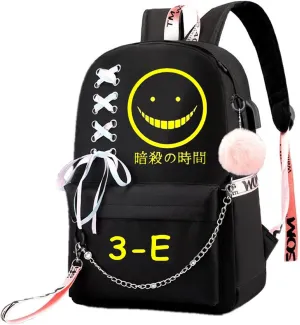ISaikoy Anime Assassination Classroom Backpack Satchel Bookbag Daypack School Bag Shoulder Bag