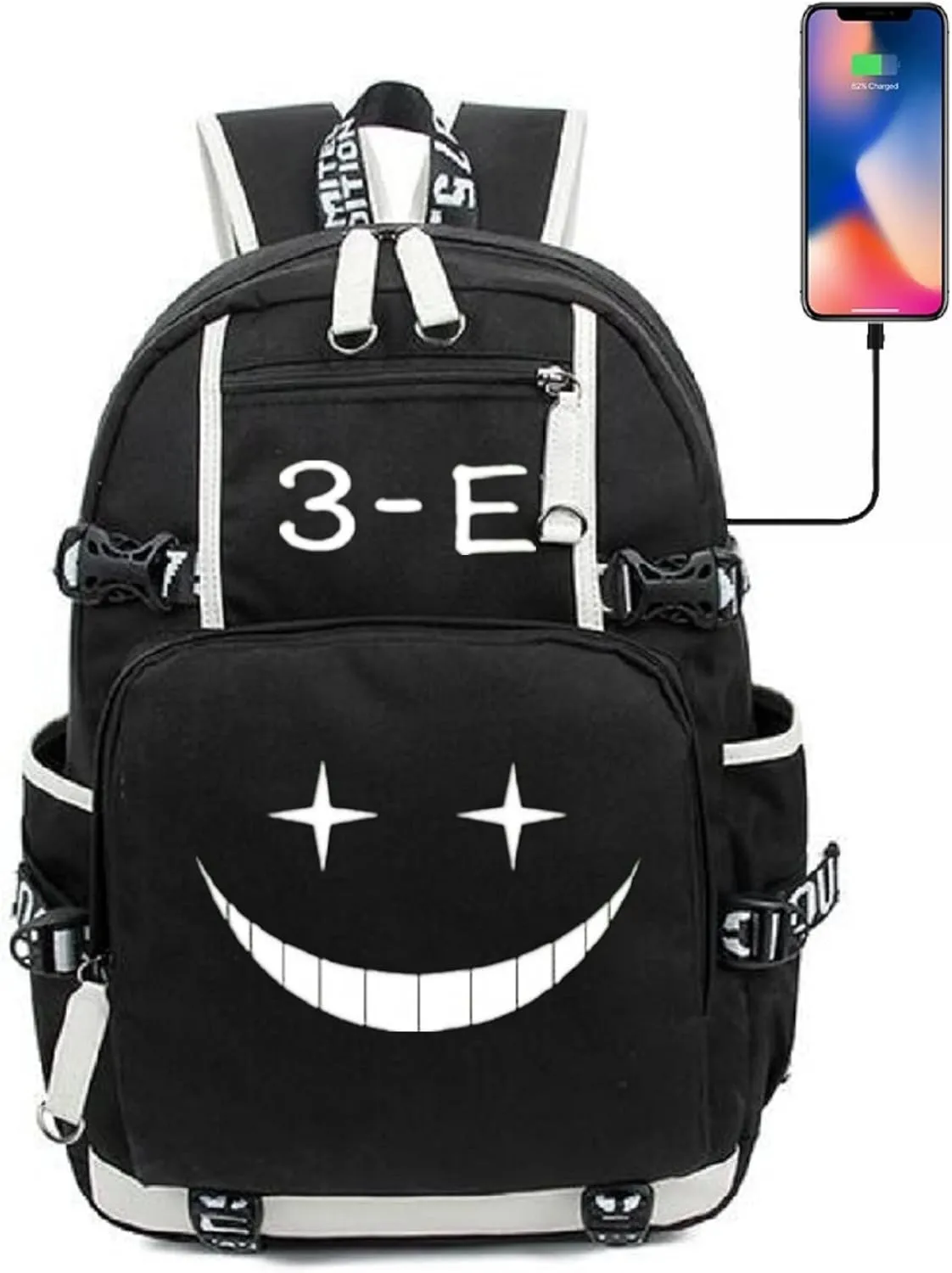 ISaikoy Anime Assassination Classroom Backpack Shoulder Bag Bookbag Daypack School Bag 3