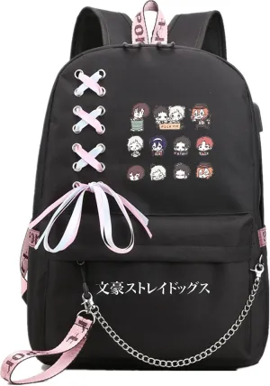 ISaikoy Anime Bungo Stray Dogs Backpack Shoulder Bag Bookbag School Bag Daypack Color12