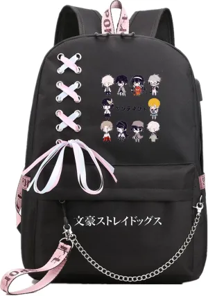 ISaikoy Anime Bungo Stray Dogs Backpack Shoulder Bag Bookbag School Bag Daypack Color13