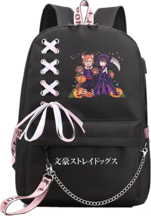 ISaikoy Anime Bungo Stray Dogs Backpack Shoulder Bag Bookbag School Bag Daypack Color14
